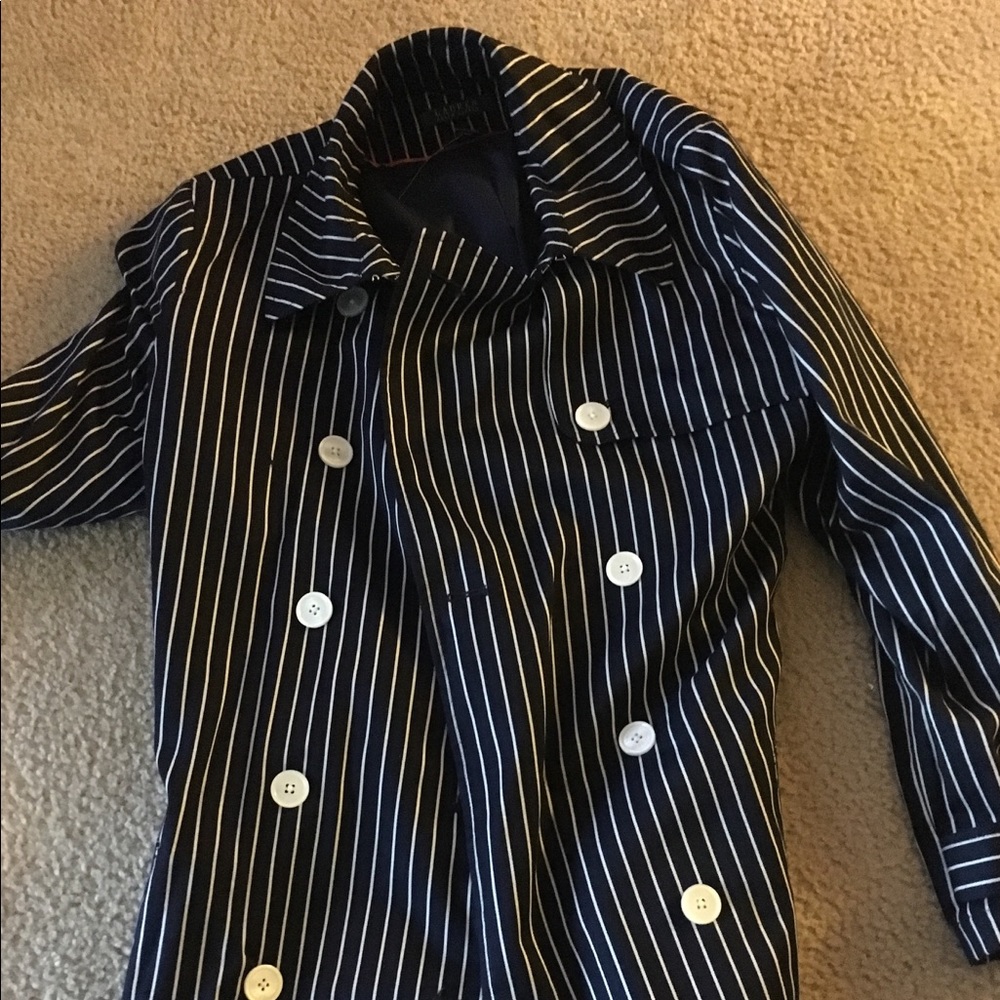 Ralph Lauren blue striped blazer XL